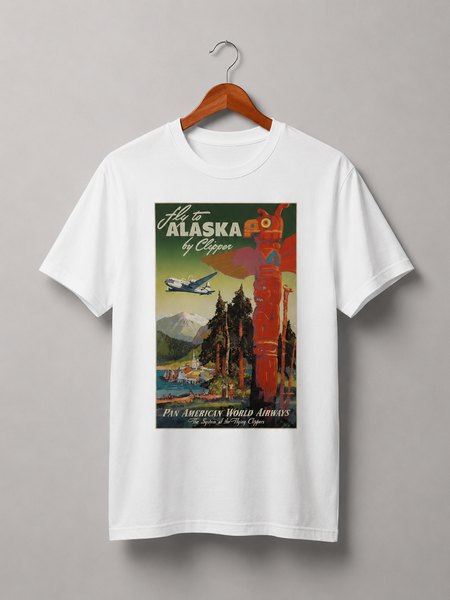 Футболка ALASKA — Fly by Clipper (Белый)