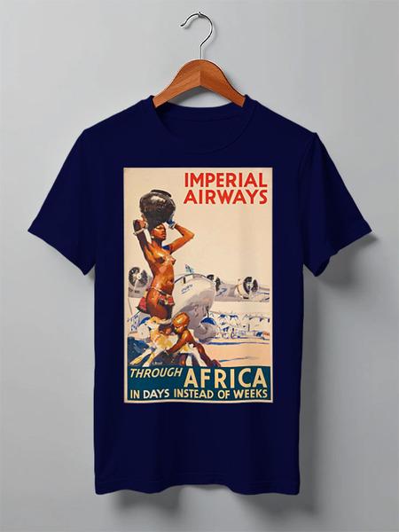 Футболка Imperial Airways — Through Africa (Синий)