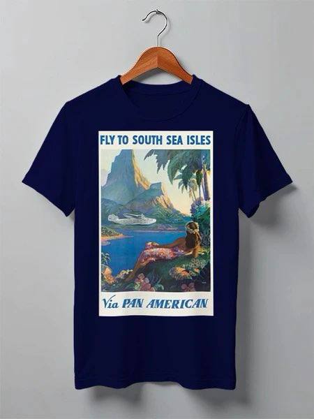 Футболка Fly to South Sea Isles (Синий)
