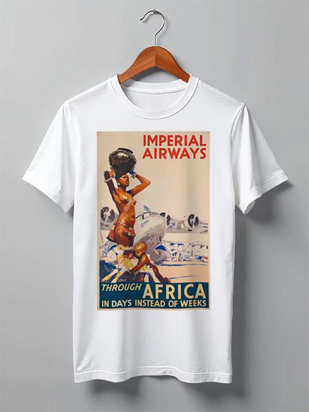 Футболка Imperial Airways — Through Africa (Белый)