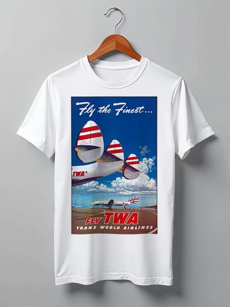 Футболка TWA — Fly the Finest (Белый)