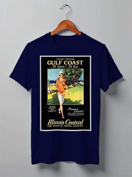 Футболка Gulf Coast — Illinois Central (Синий)
