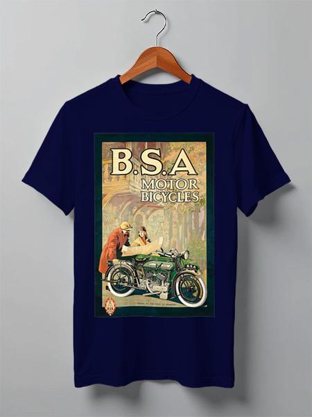 Футболка B.S.A. Motor Bicycles (Синий)